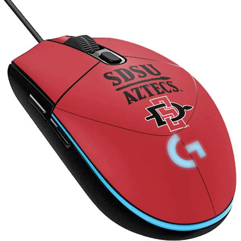 San Diego State University Aztecs Red G203 Prodigy RGB Wired Gaming Mouse Skin